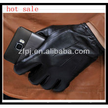 men genuine leather touch glove